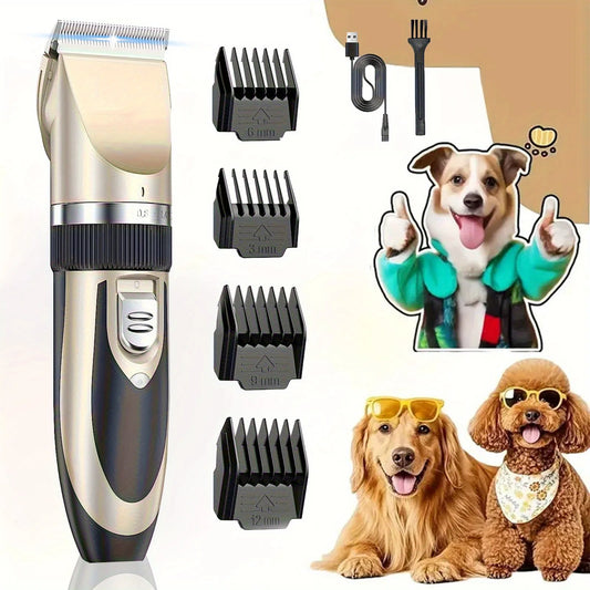 Professional Wireless Electric Pet Grooming Kit: Low-Noise Hair Trimmer – For Cats & Small-to-Medium Dogs, A Perfect Holiday Gif