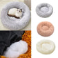 Cuddler for Small Medium Pets For Dogs Cats Round Donut Pet Bed 40cm 50cm 60cm Fluffy Soft Dog Cat Bed Anti-anxiety
