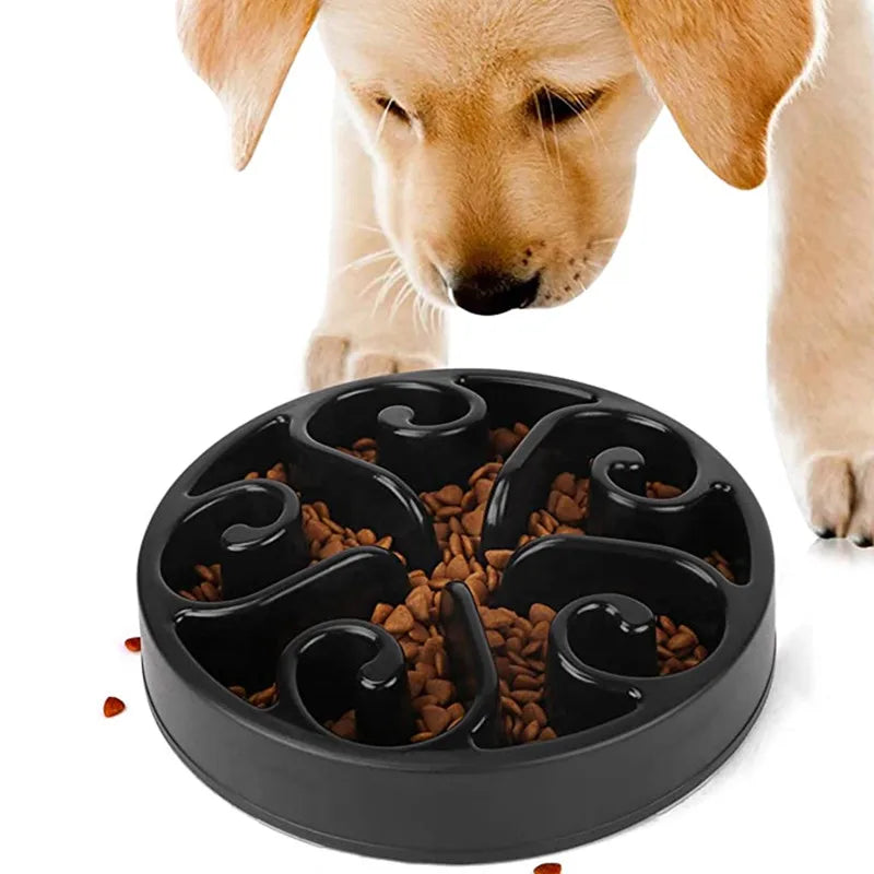 Pet Dog Slow Feeder Bowl Fun Non Slip Anti-Gulping Slower Food Feeding Dishes Eco Dog Bowl for Large Medium Small Dogs Puppy