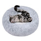 Cuddler for Small Medium Pets For Dogs Cats Round Donut Pet Bed 40cm 50cm 60cm Fluffy Soft Dog Cat Bed Anti-anxiety