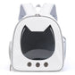 Pet Supplies Cat Carrier Bag PU Portable Travel Outdoor Backpack for Cat Small Dogs Transparent Breathable Carrying Shoulder Bag
