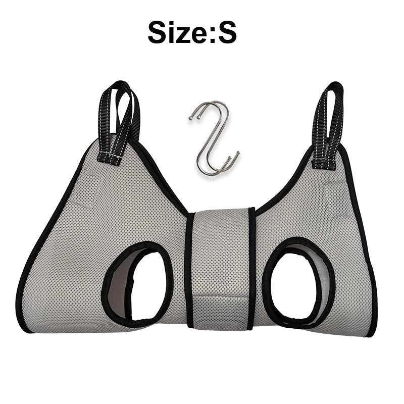 Pet Grooming Hammock Harness Nail Trimming Pet Hammock Small Dog Groming Sling for Small Dogs with Security Strap Sling
