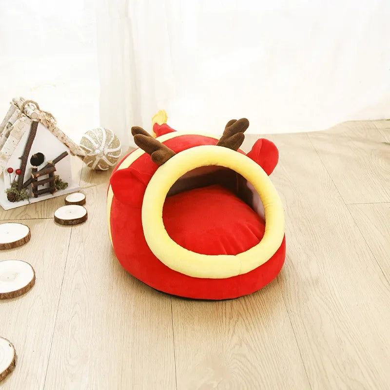 Guinea Pig Bed Hamster Soft Hideout House Small Pet Animals Warm Nest Cage for Bunny Rabbit Sugar Glider Chinchilla Hedgehog