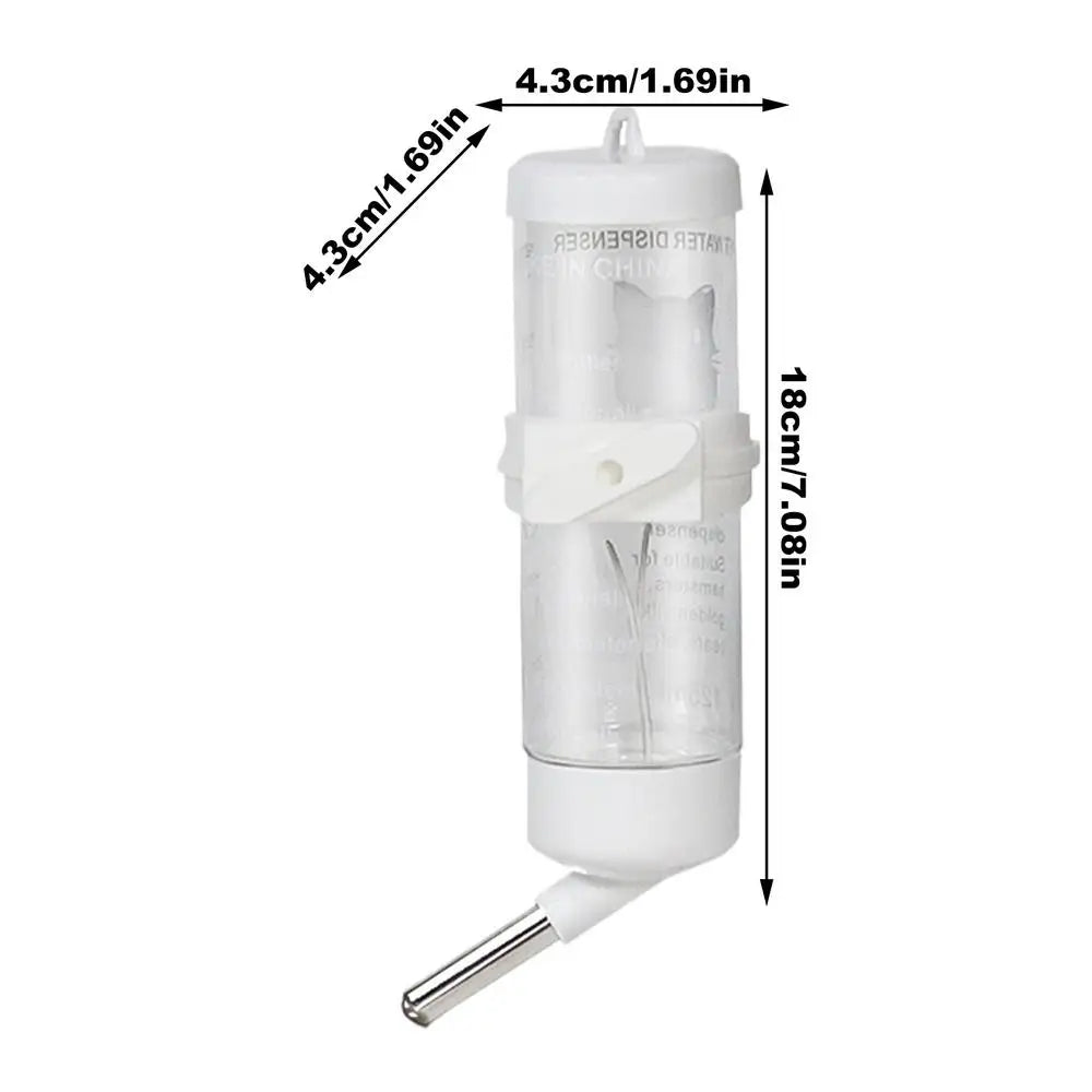 250ml No-Drip Hamster Water Dispenser Hanging Water Feeder Leak-Proof Pet Drinker Small Animal Waterer For Guinea Pig Rat