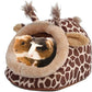 Guinea Pig Bed Hamster Soft Hideout House Small Pet Animals Warm Nest Cage for Bunny Rabbit Sugar Glider Chinchilla Hedgehog