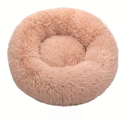 Cuddler for Small Medium Pets For Dogs Cats Round Donut Pet Bed 40cm 50cm 60cm Fluffy Soft Dog Cat Bed Anti-anxiety