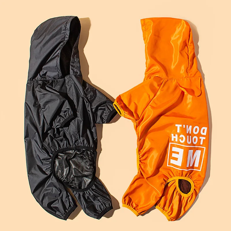 Hot selling dog clothes four-legged raincoat pet outdoor waterproof and dustproof clothes pet supplies
