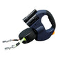Double Headed Dog Leash Traction Rope with LED Light Dog Walking Leash Retractable Dog Leash for Small Medium Dogs