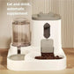 Automatic Dog Cat Feeder and Water Dispenser Gravity Food Feeder and Waterer Set with Pet Food Bowl Universal Pet Products