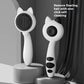 Self Cleaning Cat Dog Brush Stainless Steel Teeth Deshedding Tool Ergonomic Handle Grooming Comb for Long Short Hair Pets