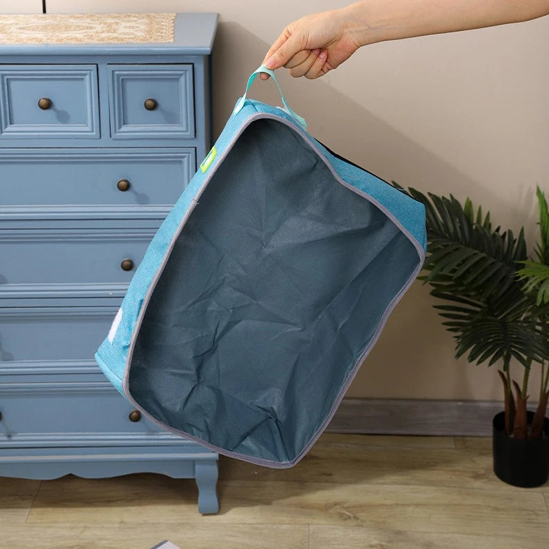 Semi Enclosed Cat Litter Box, Foldable, Portable, Waterproof, Oxford Cloth, Open Cat Toilet  Cat Litter Box Pet Supplies & Pet