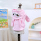 Pet Pink Rabbit Sweater, Cat and Dog Wear Spring and Autumn Comfortable Puppy Clothes, Happy Dog Autumn and Winter Warm Hoodie
