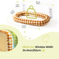 Mewoofun Foldable Cat Window Perch with 4 Strong Suction Cups Cordless Cat Window Hammock Removable Soft Cover White Brown Green