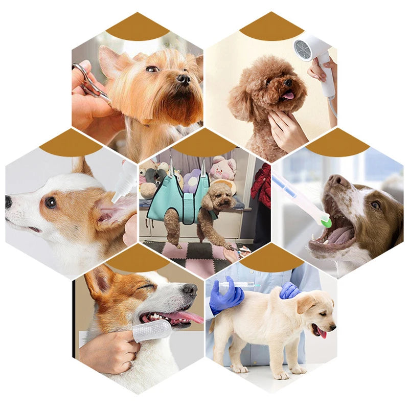 Pet Grooming Hammock Harness Nail Trimming Pet Hammock Small Dog Groming Sling for Small Dogs with Security Strap Sling