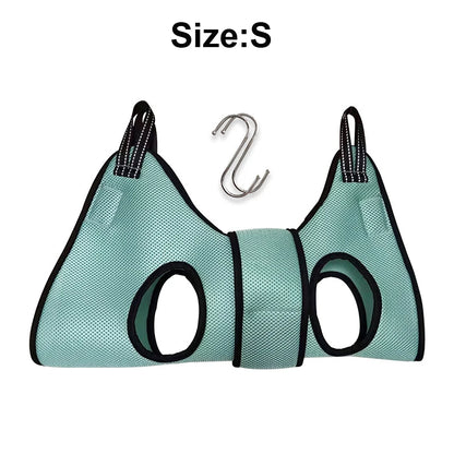 Pet Grooming Hammock Harness Nail Trimming Pet Hammock Small Dog Groming Sling for Small Dogs with Security Strap Sling