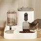 Automatic Dog Cat Feeder and Water Dispenser Gravity Food Feeder and Waterer Set with Pet Food Bowl Universal Pet Products