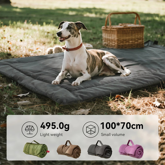 Outdoor  Portable Dog Mat, Roll-Up Washable Pet Bed for Travel, Large Foldable Mat for Dogs & Cats