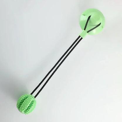 Dog Toys Chew Suction Cup Tug of War Interactive TPR Ball Slow Feeder Elastic Rope Pet Puppy Molar Bite Grinding Teeth Cleaning