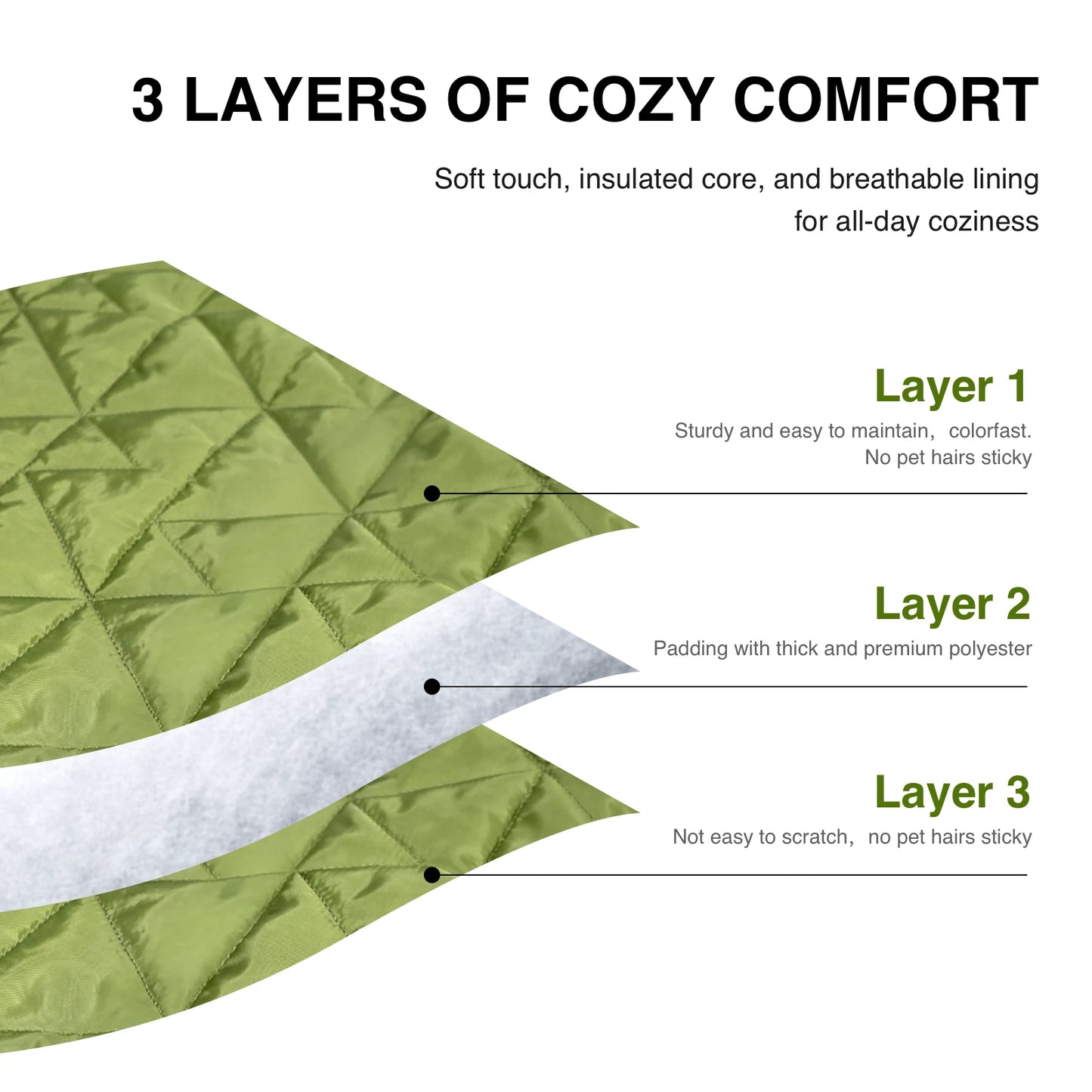 Outdoor  Portable Dog Mat, Roll-Up Washable Pet Bed for Travel, Large Foldable Mat for Dogs & Cats
