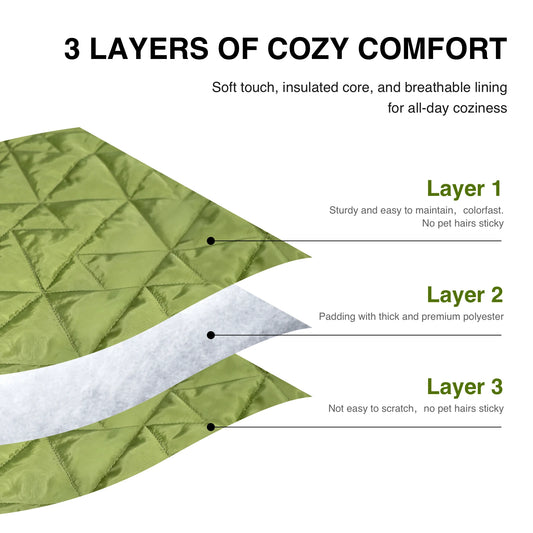 Outdoor  Portable Dog Mat, Roll-Up Washable Pet Bed for Travel, Large Foldable Mat for Dogs & Cats