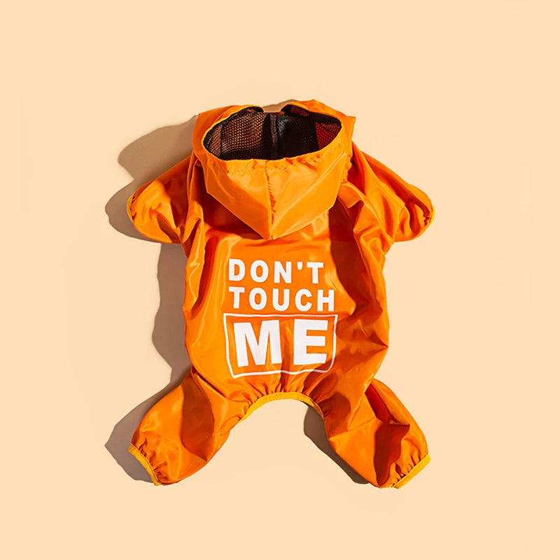 Hot selling dog clothes four-legged raincoat pet outdoor waterproof and dustproof clothes pet supplies