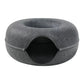 Donut Cat Tunnel Bed Pets House Felt Pet Cat Cave Interactive Toys Round Wool Felt Pet Bed Cat Training Toy Cat House