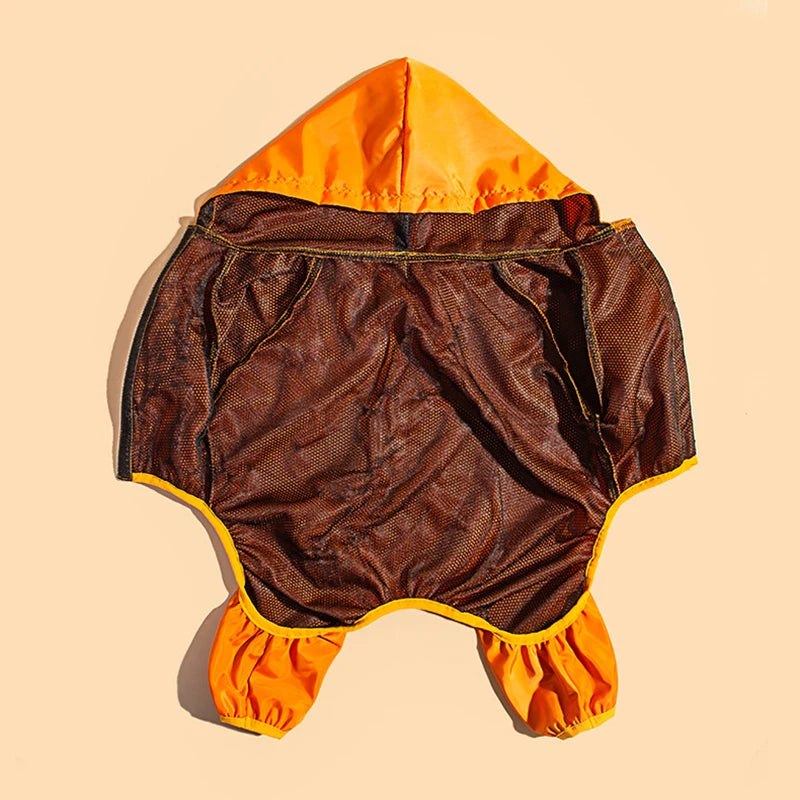 Hot selling dog clothes four-legged raincoat pet outdoor waterproof and dustproof clothes pet supplies